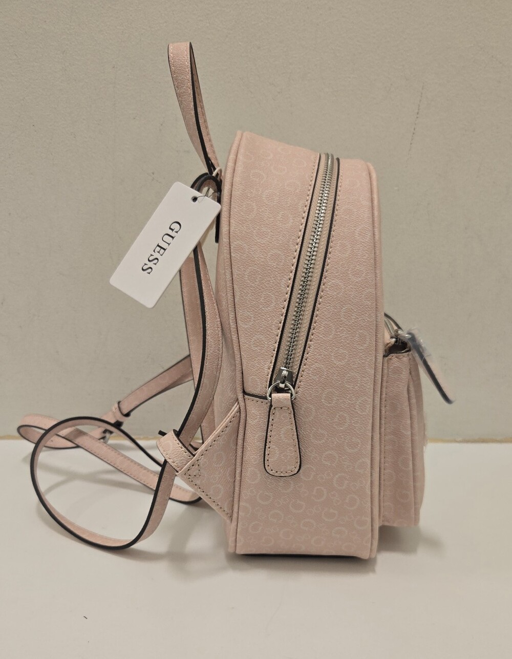 GUESS Pink Logo Mini Backpack - Picture 2 of 3
